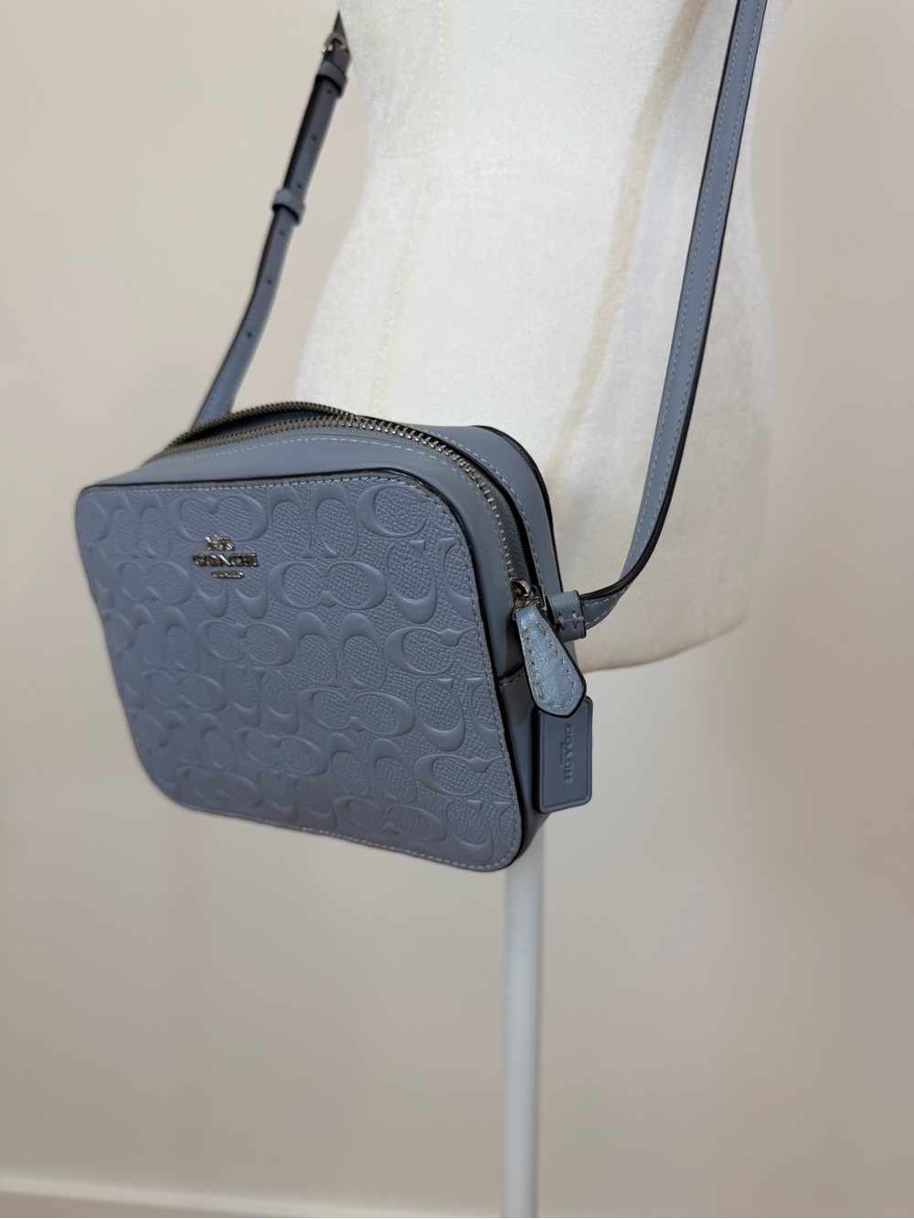 Coach Mini Camera Bag and Wallet in Twilight Blue - Picture 3 of 9